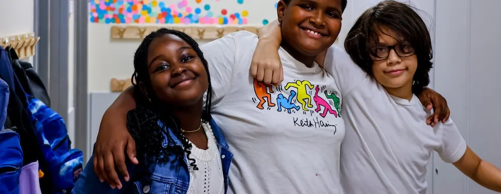 group of students smiling